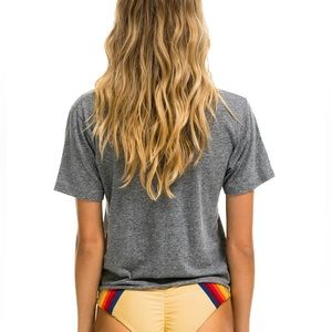 BOLT BOYFRIEND TEE - HEATHER GREY